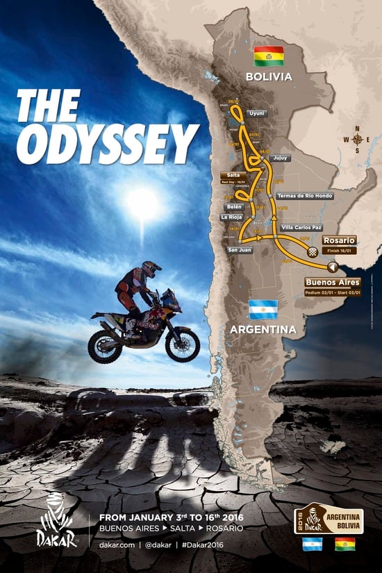 Dakar 2016. Ecco il ristretto Bolivia-Argentina!