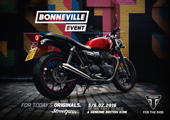 Triumph Street Twin: open day il 5/6 febbraio Triumph Street Twin: open day il 5/6 febbraio