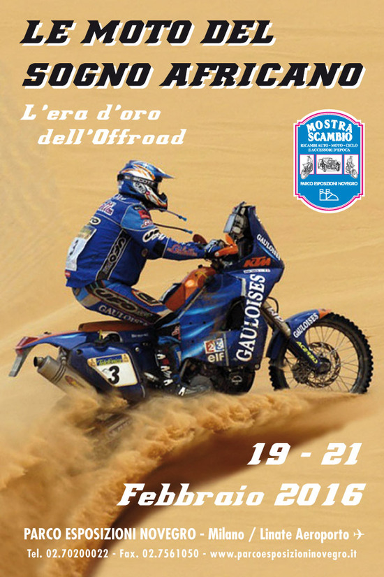 Novegro, 19-21/2 2016: le moto del sogno africano Novegro, 19-21/2 2016: le moto del sogno africano