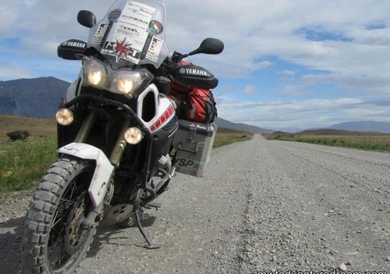 Davide Biga e il suo Yamaha Super Ténéré di ritorno in Italia Davide Biga e il suo Yamaha Super Ténéré di ritorno in Italia